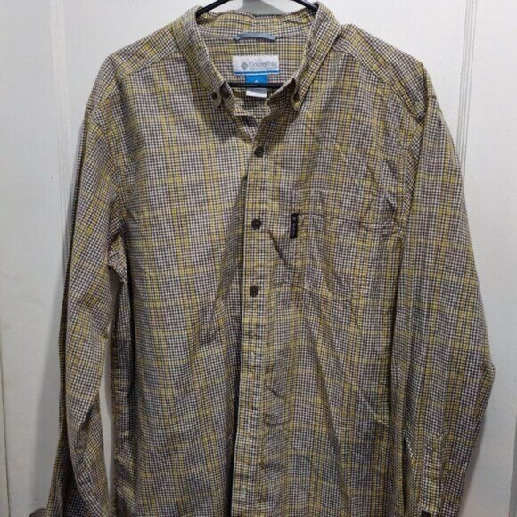 Columbia Men's Plaid Long Sleeve Shirt | Size L | Rugged Comfort Meets Everyday - Picture 5 of 13